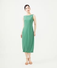 GBEGA02700 Sybilla(シビラ) 【SMART DRESS】チューリップヘムドレス エメラルドグリーン