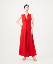 GBEGA03790 Sybilla(シビラ) 【SMART DRESS】フロントタックジャンプスーツ レッド
