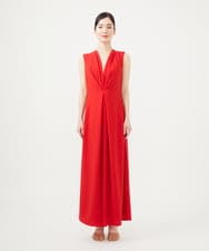 GBEGA03790 Sybilla(シビラ) 【SMART DRESS】フロントタックジャンプスーツ レッド