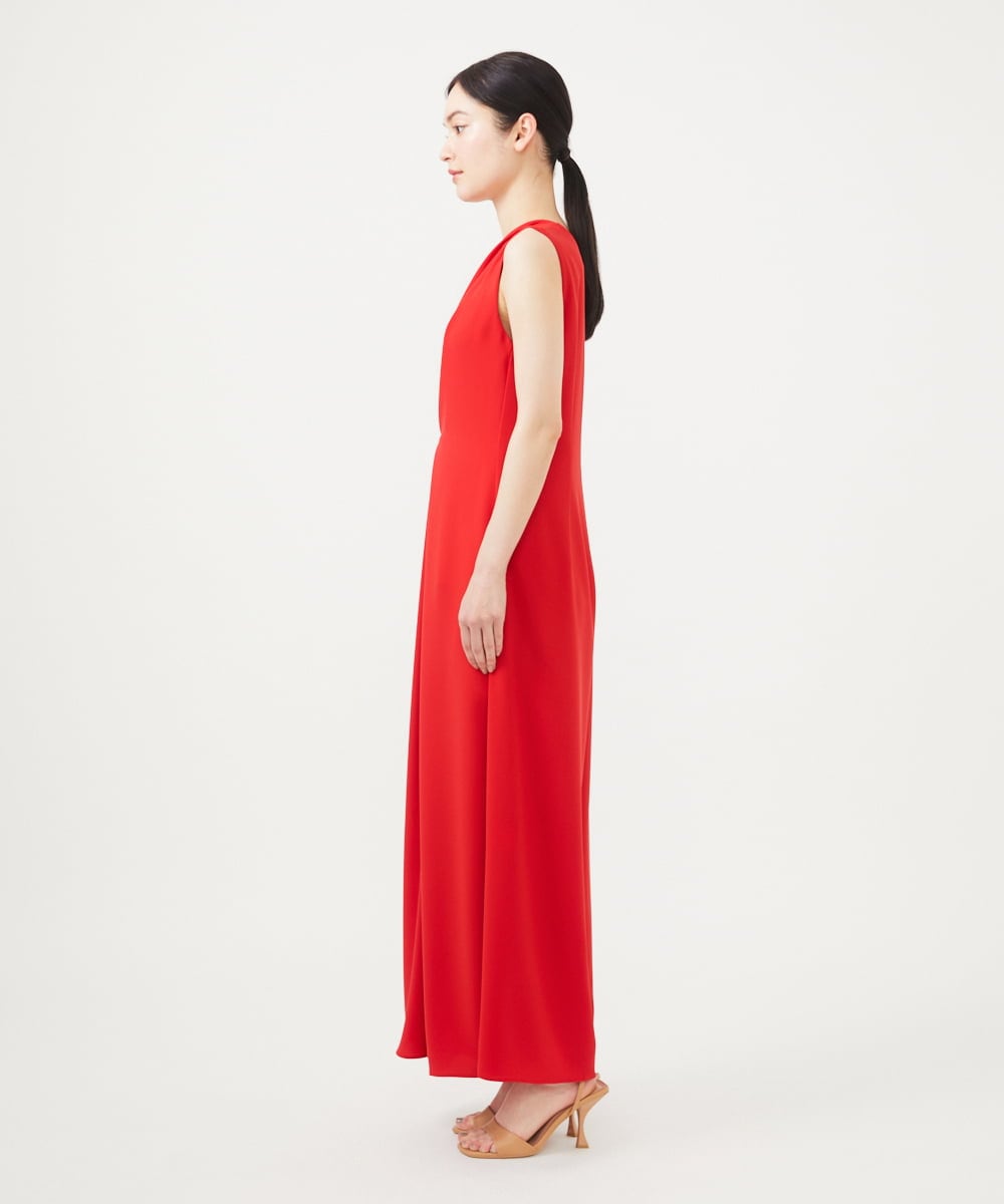 GBEGA03790 Sybilla(シビラ) 【SMART DRESS】フロントタックジャンプスーツ レッド