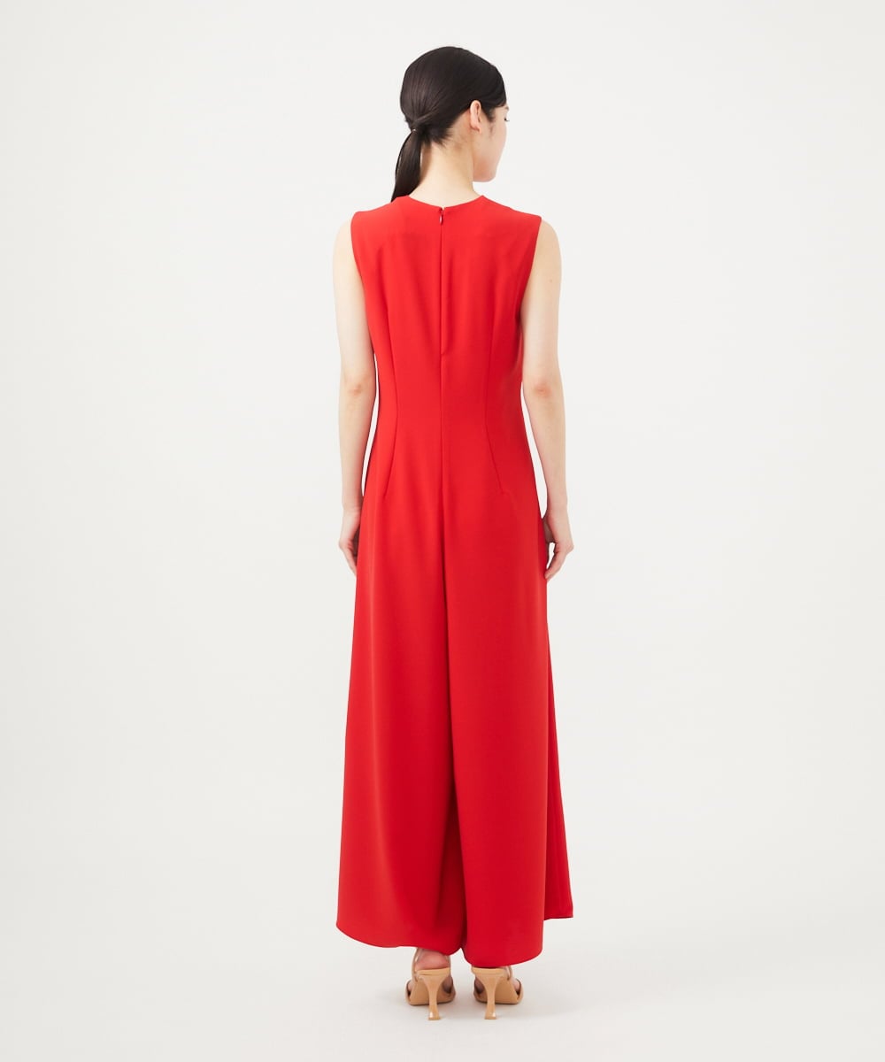 GBEGA03790 Sybilla(シビラ) 【SMART DRESS】フロントタックジャンプスーツ レッド