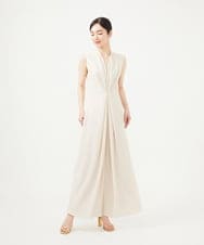 GBEGA03790 Sybilla(シビラ) 【SMART DRESS】フロントタックジャンプスーツ オフホワイト