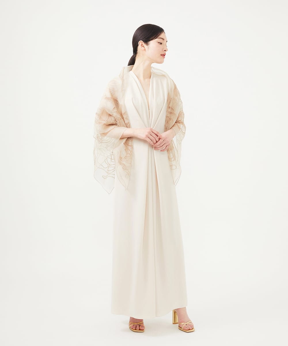 GBEGA03790 Sybilla(シビラ) 【SMART DRESS】フロントタックジャンプスーツ オフホワイト