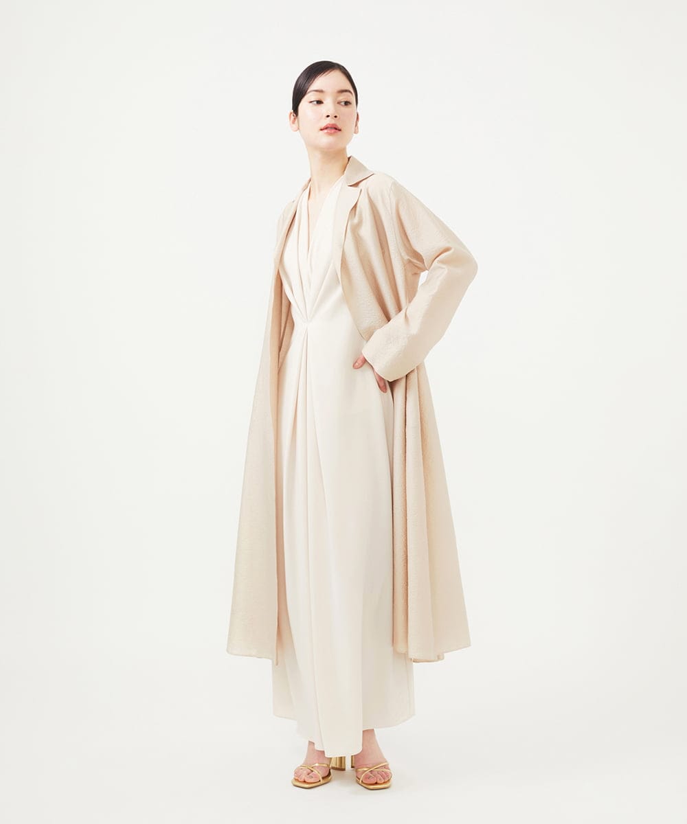 GBEGA03790 Sybilla(シビラ) 【SMART DRESS】フロントタックジャンプスーツ オフホワイト