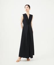 GBEGA03790 Sybilla(シビラ) 【SMART DRESS】フロントタックジャンプスーツ ブラック