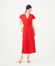 GBEGA04690 Sybilla(シビラ) 【SMART DRESS】Vネックドレス レッド