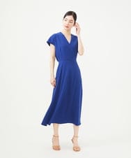 GBEGA04690 Sybilla(シビラ) 【SMART DRESS】Vネックドレス ブルー