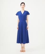 GBEGA04690 Sybilla(シビラ) 【SMART DRESS】Vネックドレス ブルー