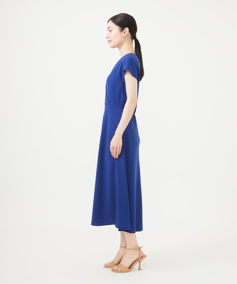 GBEGA04690 Sybilla(シビラ) 【SMART DRESS】Vネックドレス ブルー