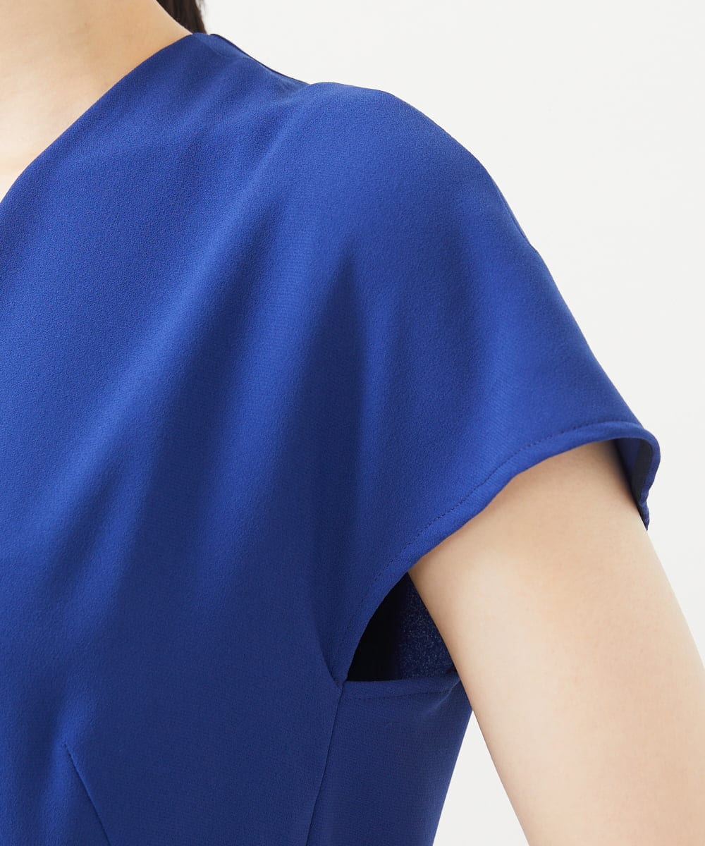 GBEGA04690 Sybilla(シビラ) 【SMART DRESS】Vネックドレス ブルー