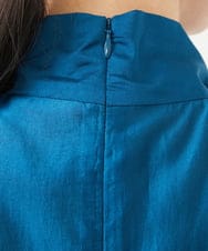 GBEGA05630 Sybilla(シビラ) 【SMART DRESS】フロントドレープドレス ブルー