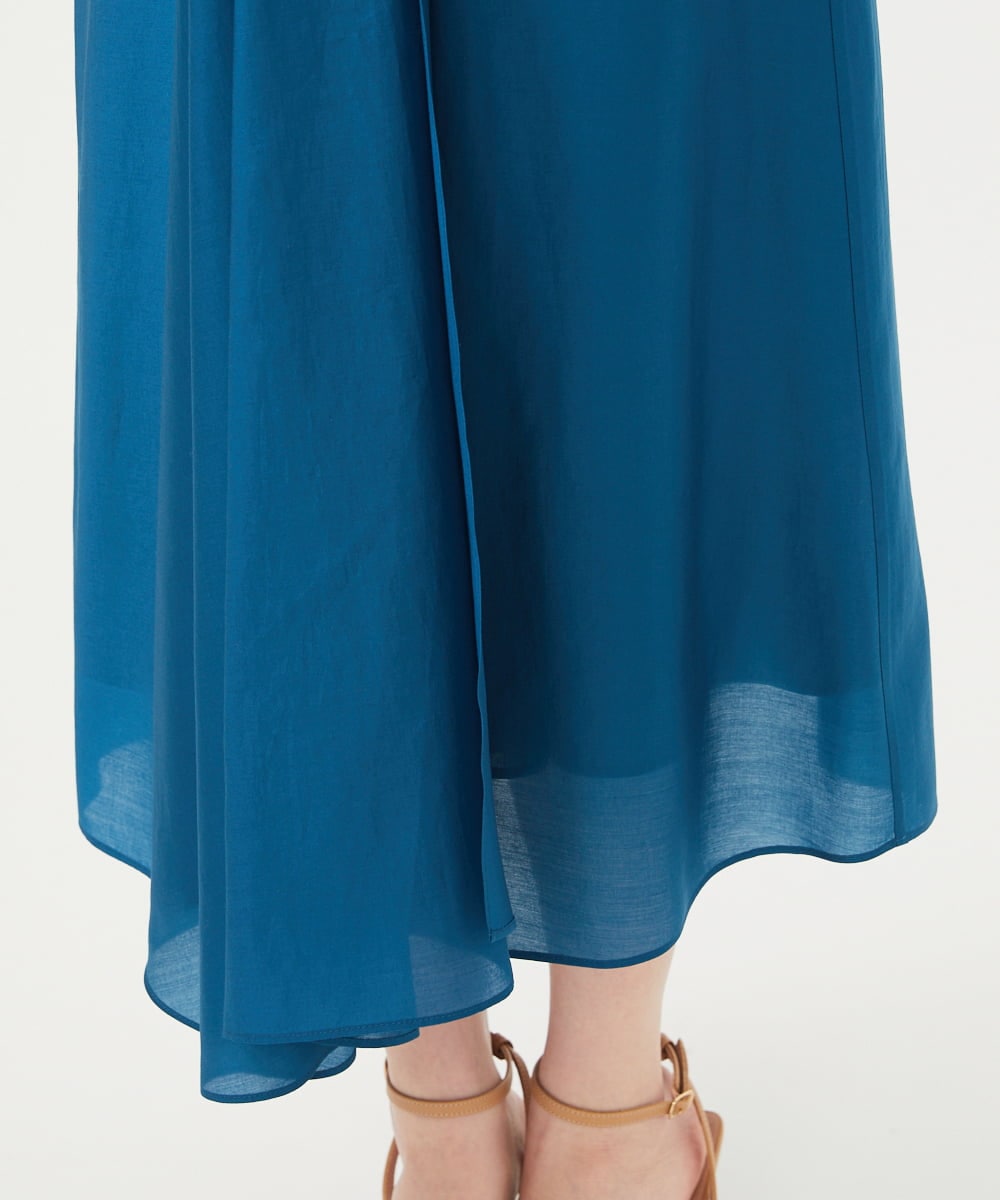 GBEGA05630 Sybilla(シビラ) 【SMART DRESS】フロントドレープドレス ブルー