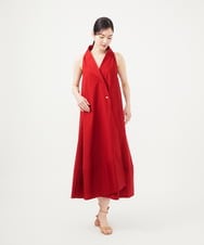 GBEGA58590 Sybilla(シビラ) 【SMART DRESS】オフカラーアメリカンスリーブドレス レッド
