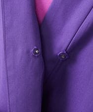 GBEGA58590 Sybilla(シビラ) 【SMART DRESS】オフカラーアメリカンスリーブドレス パープル