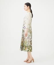 GBEGB38630 Sybilla(シビラ) ボタニカルフラワープリントドレス アイボリー