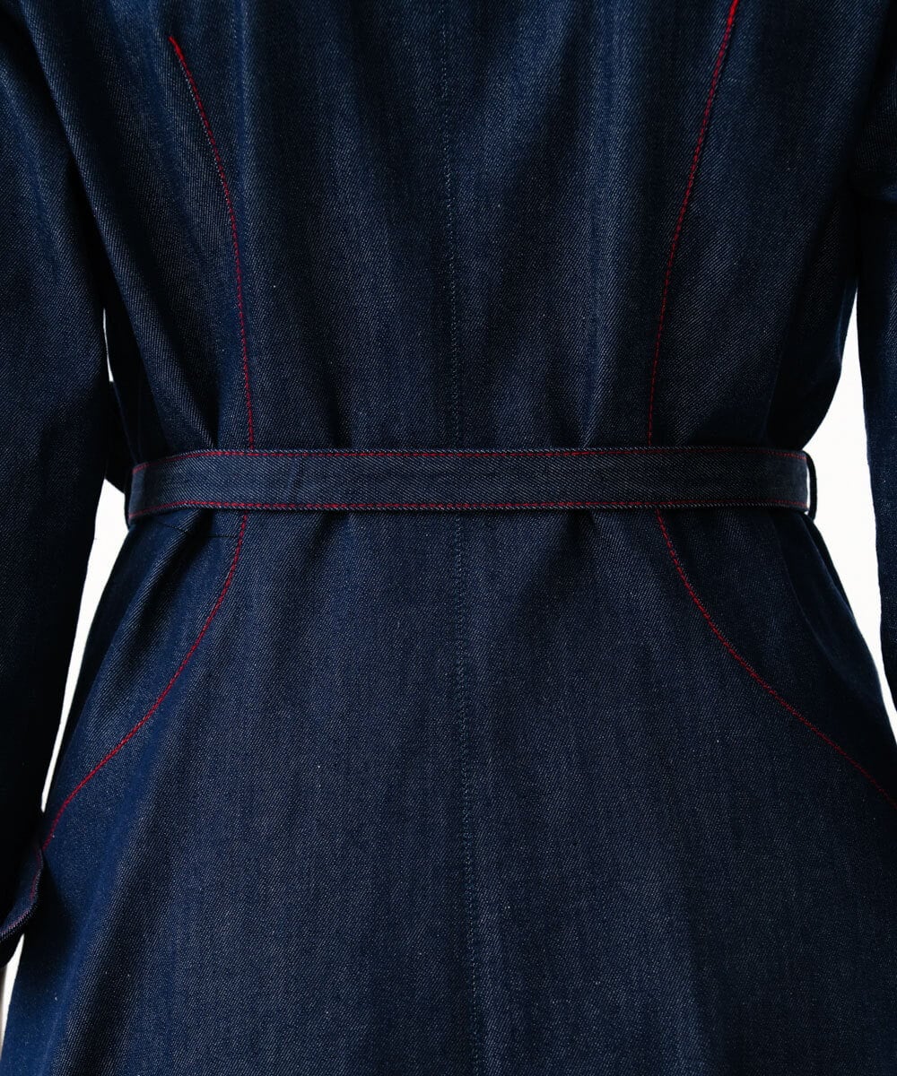 GBEGD06600 Sybilla(シビラ) ステッチデニムドレス ネイビー