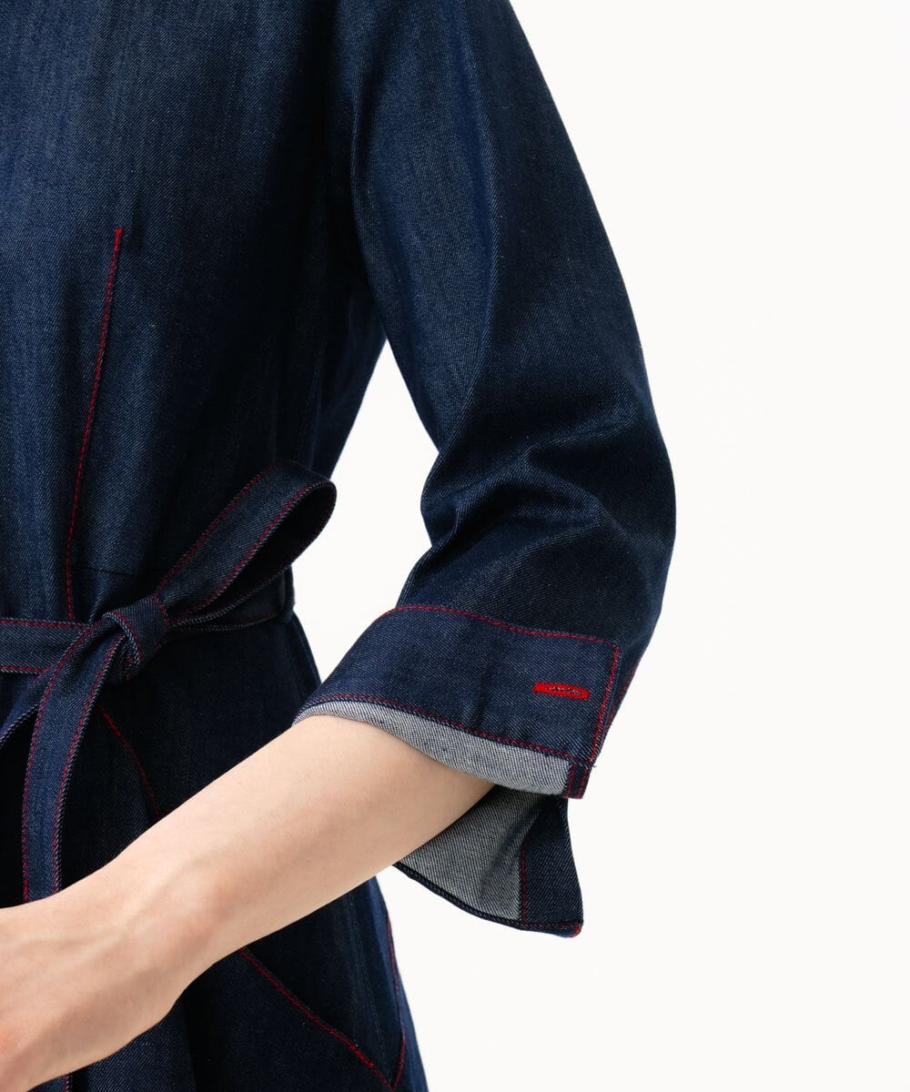 GBEGD06600 Sybilla(シビラ) ステッチデニムドレス ネイビー