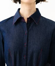 GBEGD06600 Sybilla(シビラ) ステッチデニムドレス ネイビー