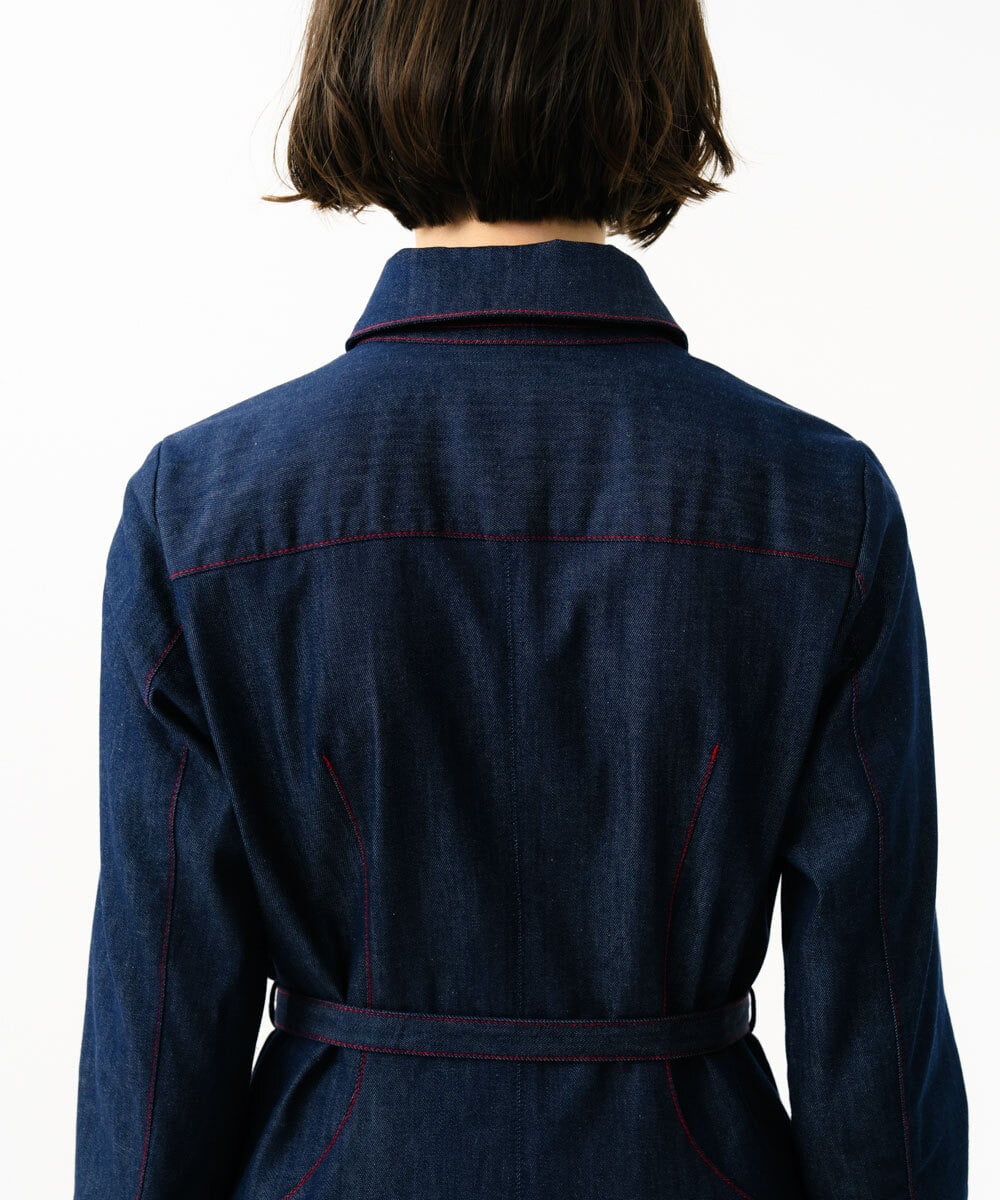 GBEGD06600 Sybilla(シビラ) ステッチデニムドレス ネイビー