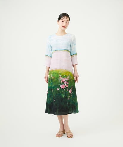 GBEGD26700  ランドスケーププリントドレス