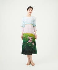 GBEGD26700 Sybilla(シビラ) ランドスケーププリントドレス マルチカラー