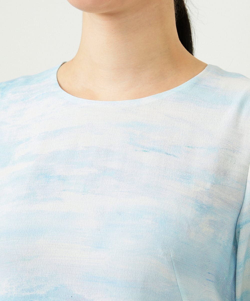 GBEGD26700 Sybilla(シビラ) ランドスケーププリントドレス マルチカラー