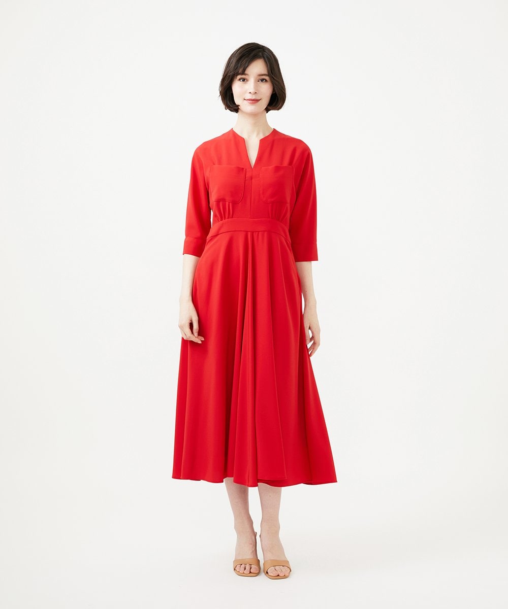 GBEGD35700 Sybilla(シビラ) 2ポケットドレス レッド