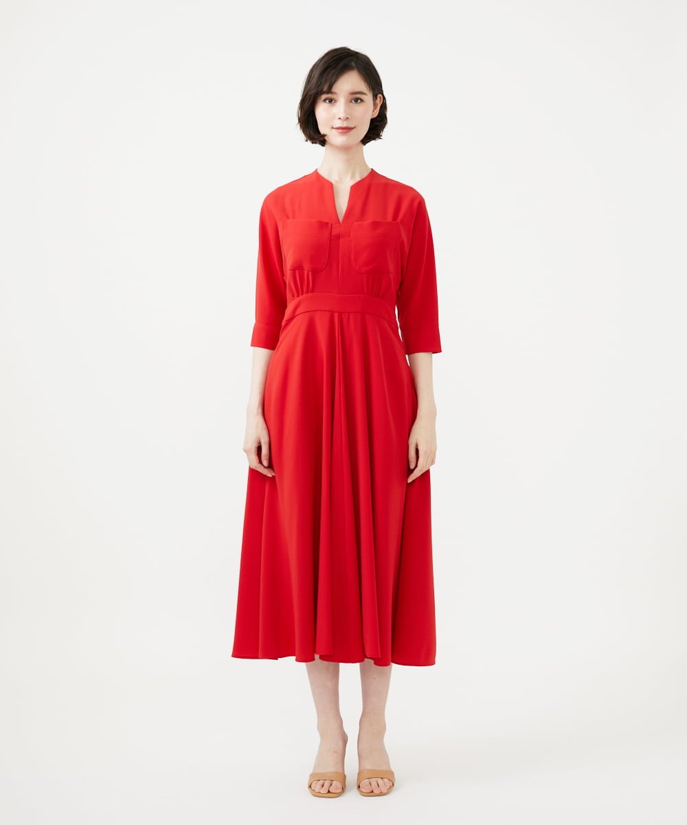 GBEGD35700 Sybilla(シビラ) 2ポケットドレス レッド