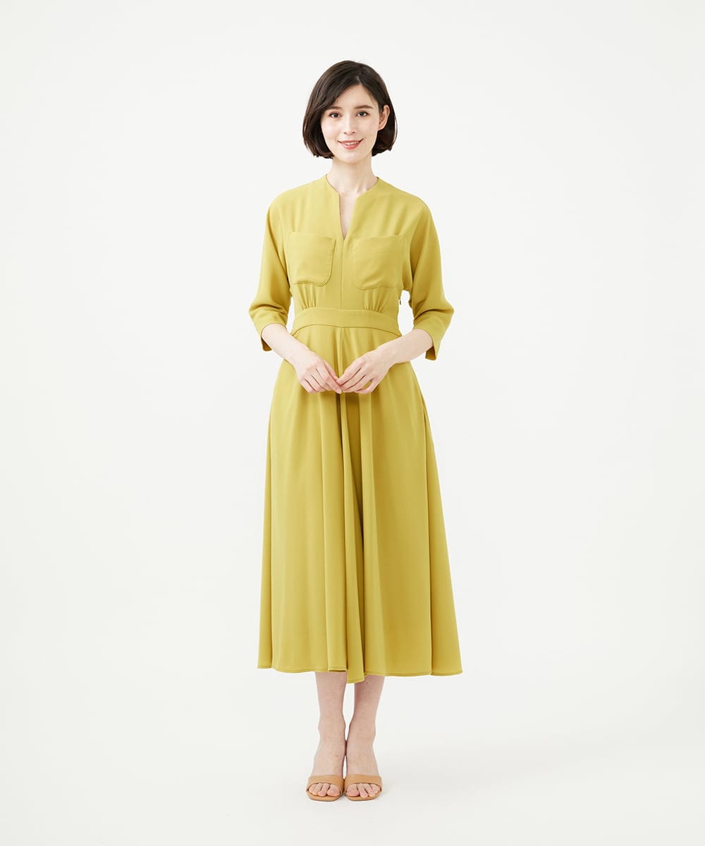 GBEGD35700 Sybilla(シビラ) 2ポケットドレス イエロー