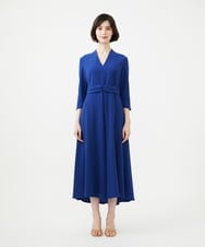 GBEGD36700 Sybilla(シビラ) ウエストベルトドレス ブルー