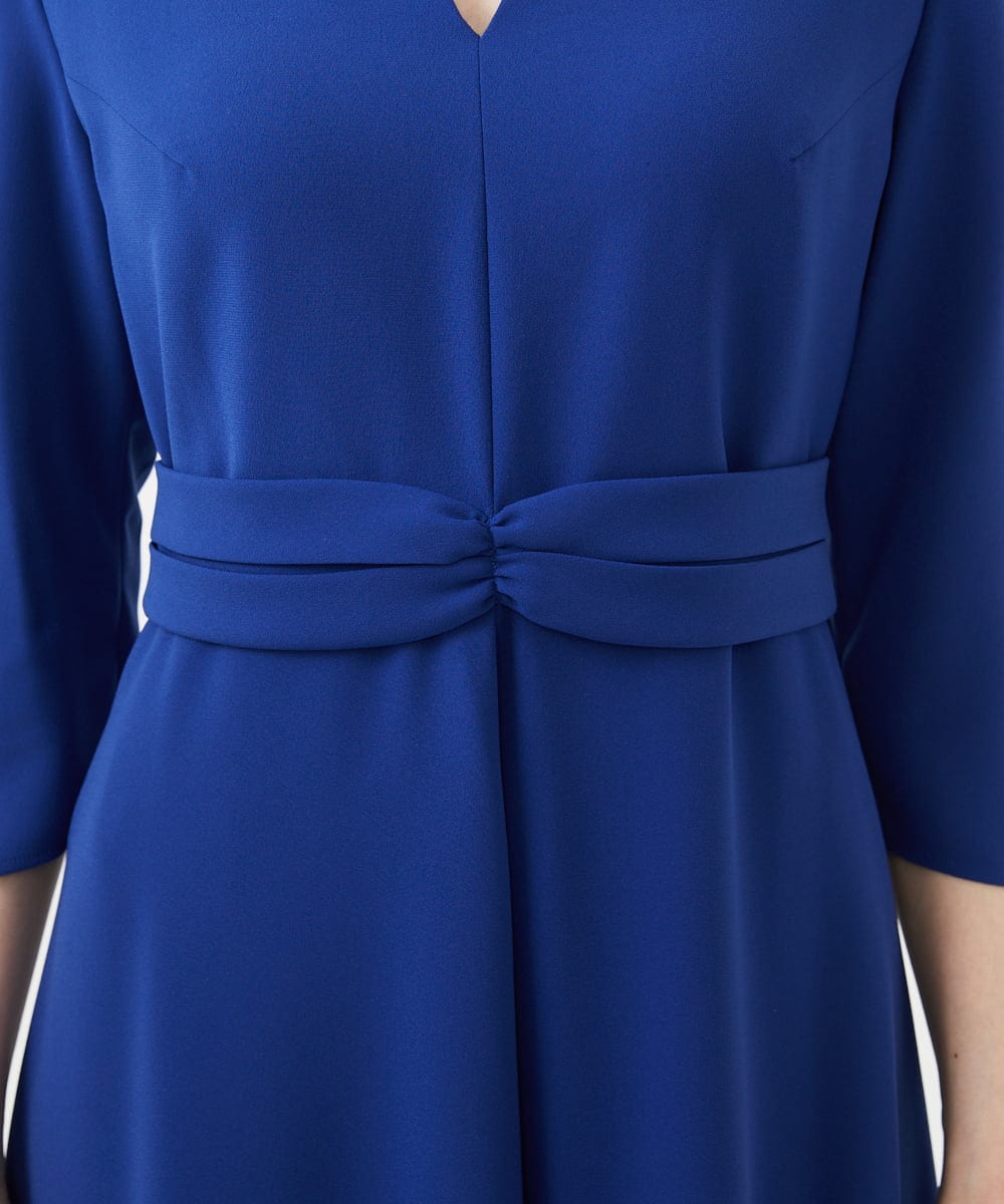 GBEGD36700 Sybilla(シビラ) ウエストベルトドレス ブルー