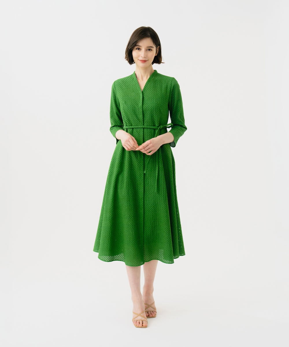 GBEGD45600 Sybilla(シビラ) アイレットレースドレス グリーン