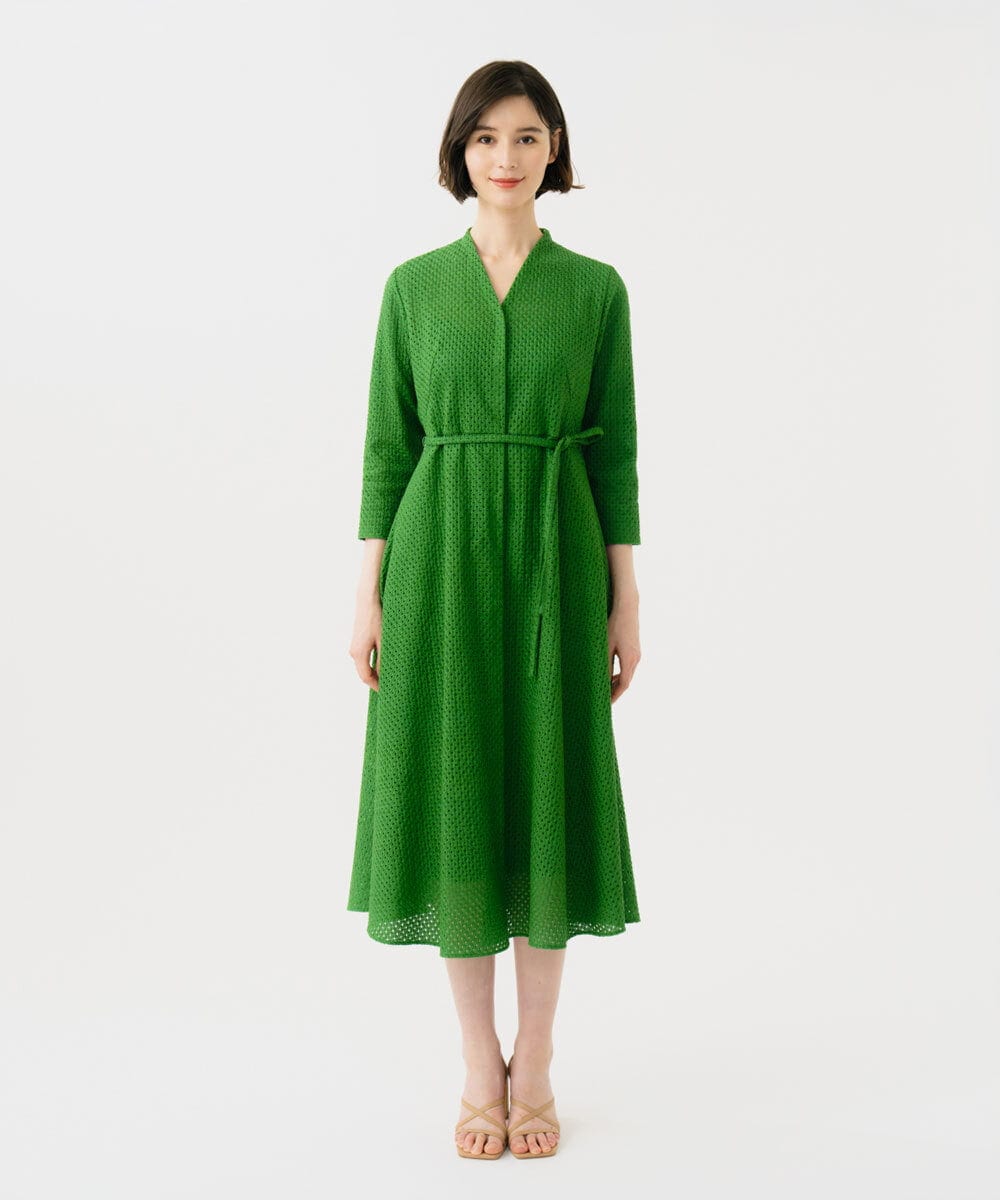 GBEGD45600 Sybilla(シビラ) アイレットレースドレス グリーン