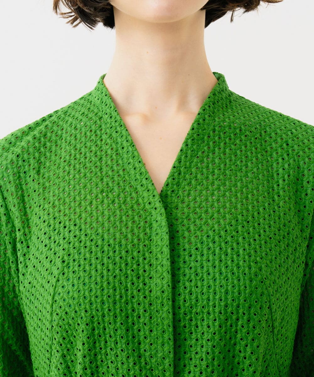 GBEGD45600 Sybilla(シビラ) アイレットレースドレス グリーン