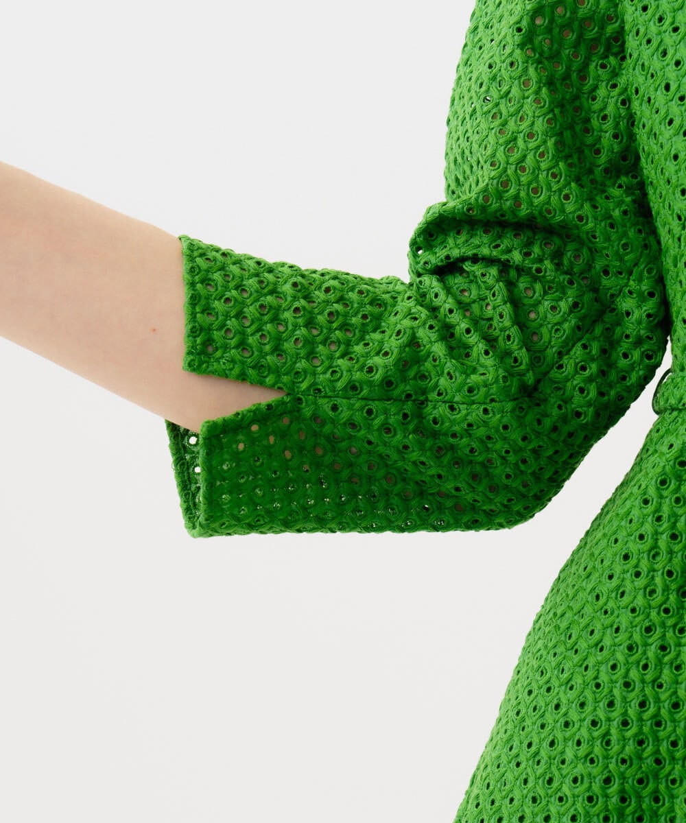 GBEGD45600 Sybilla(シビラ) アイレットレースドレス グリーン