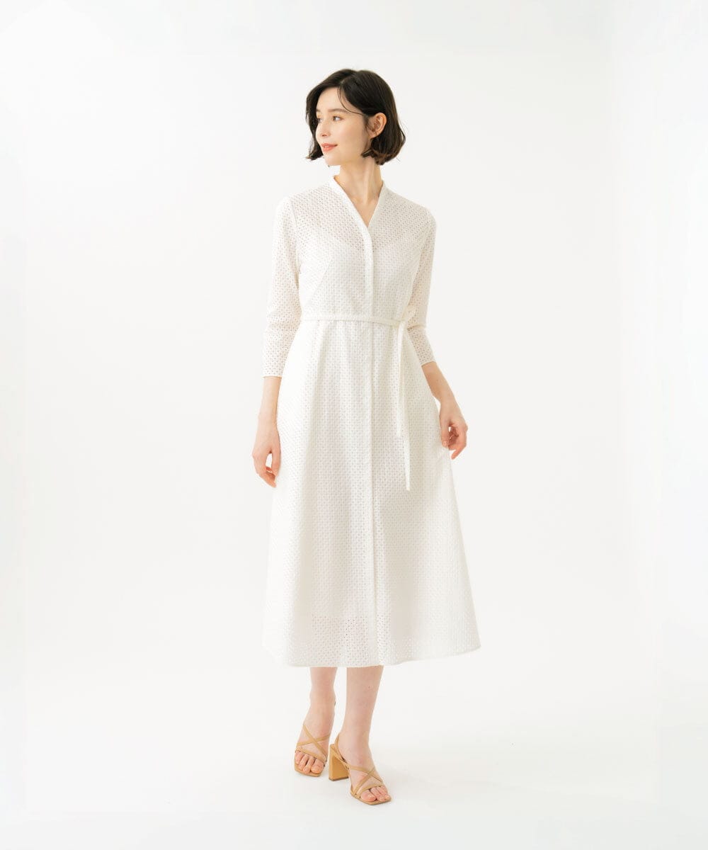 GBEGD45600 Sybilla(シビラ) アイレットレースドレス ホワイト