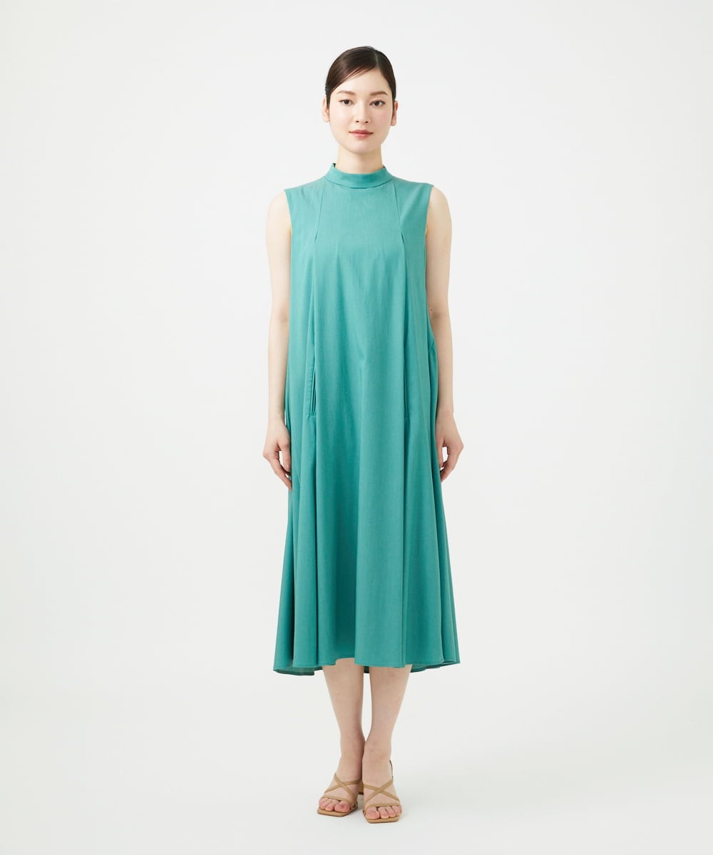 GBEGE30500 Sybilla(シビラ) ボトルネックテントラインドレス ターコイズグリーン