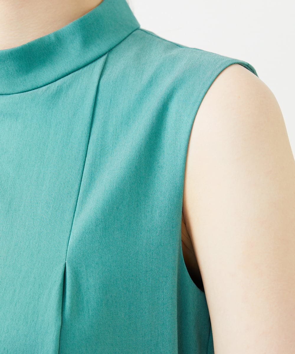 GBEGE30500 Sybilla(シビラ) ボトルネックテントラインドレス ターコイズグリーン