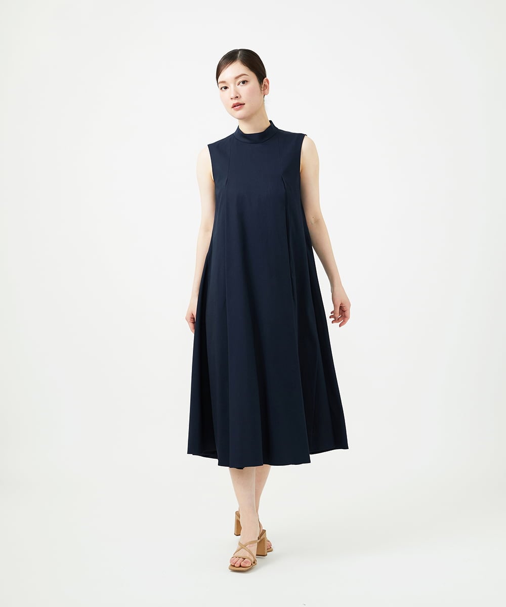 GBEGE30500 Sybilla(シビラ) ボトルネックテントラインドレス ネイビー