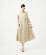 GBEGE30500 Sybilla(シビラ) ボトルネックテントラインドレス ベージュ