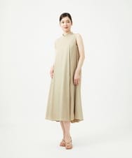 GBEGE30500 Sybilla(シビラ) ボトルネックテントラインドレス ベージュ