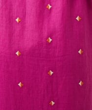 GBEGE41500 Sybilla(シビラ) ダイヤ刺繍リネンドレス フューシャ