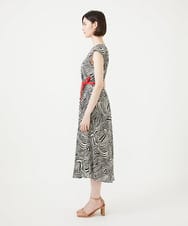 GBEGF08630 Sybilla(シビラ) ゼブラプリントドレス ブラック