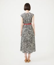 GBEGF08630 Sybilla(シビラ) ゼブラプリントドレス ブラック