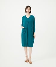 GBEGF32500 Sybilla(シビラ) フロントタックドレス グリーン