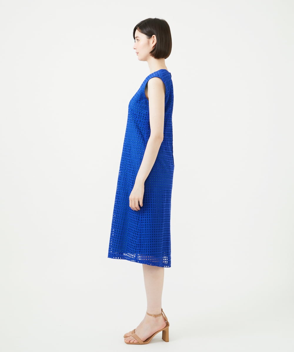 GBEGF40500 Sybilla(シビラ) スクエアアイレットドレス ブルー