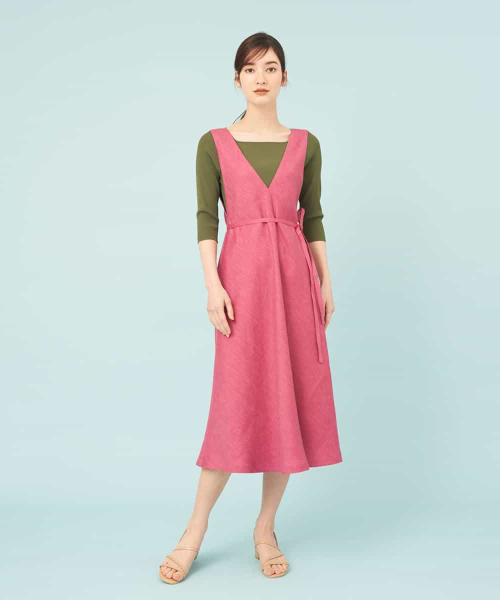 Sybilla シビラ リネンビスコースvネックワンピース イトキンオンラインストア Sybilla シビラ リネンビスコースvネックワンピース イトキンオンラインストア