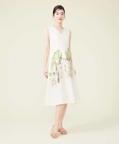 GBEGQ13600 Sybilla ランドスケープ刺繍ドレス