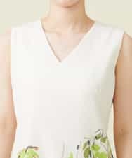 GBEGQ13600 Sybilla(シビラ) ランドスケープ刺繍ドレス アイボリー