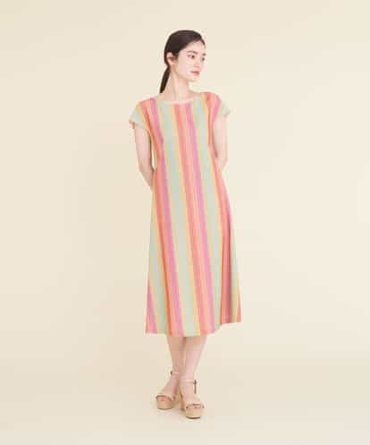 GBEGQ14690 Sybilla マルチカラーシェブロン刺繍ドレス